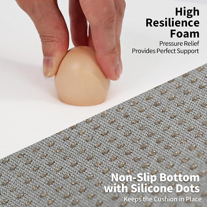 BUYUE Thickened 2.5" Dining Chair Cushions Set of 4, U-Shape High Density Foam - Image 5