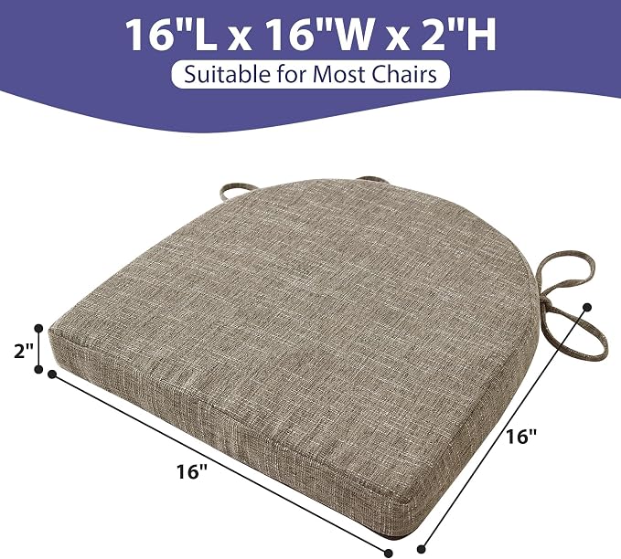 IPYNBAP Chair Cushions for Dining Chairs, Kitchen Chair Cushions, Non Slip - Image 3