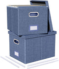 Oterri 2 Pack File Storage Organizer, Document Organizer, Portable File Box by Oterri