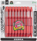 Zebra Pen Z-Grip Retractable Ballpoint Pen, Smooth-Flowing Red Ink, 1.0mm by ZebraPen
