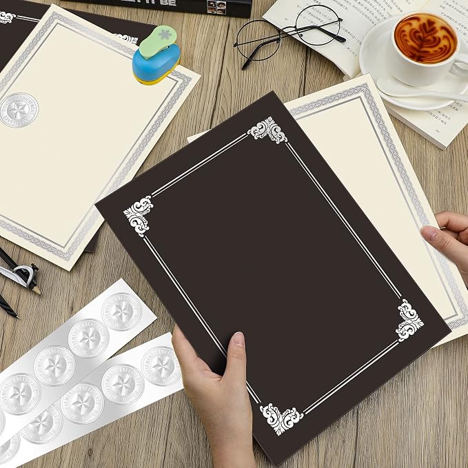 150 Pcs Certificate Kit Include 50 Certificates Holders 50 Certificate Paper 50 - Image 6