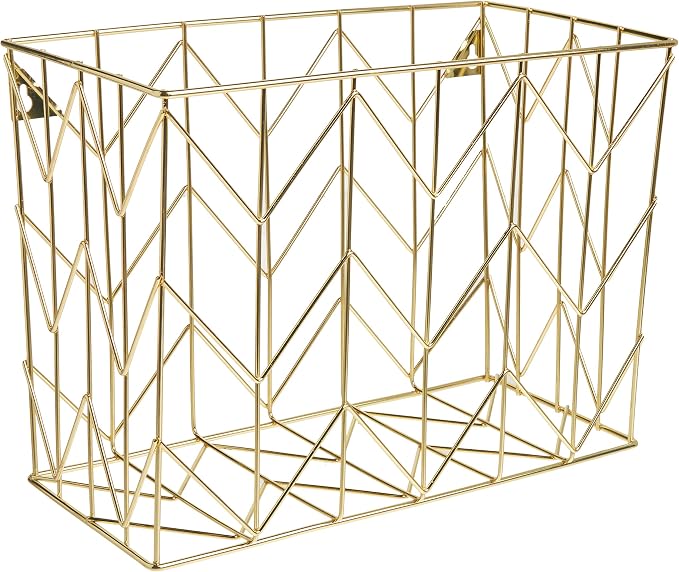 U Brands Desktop Hanging File Organizer, Steel Wire Document & Folder Organizer by UBrands