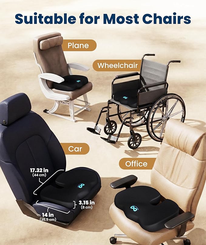Everlasting Comfort Doctor Recommended Memory Foam Seat Cushion - Image 5