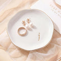Ceramic Jewelry Tray, Personalized Initial Jewelry Dish by GIVITASOT