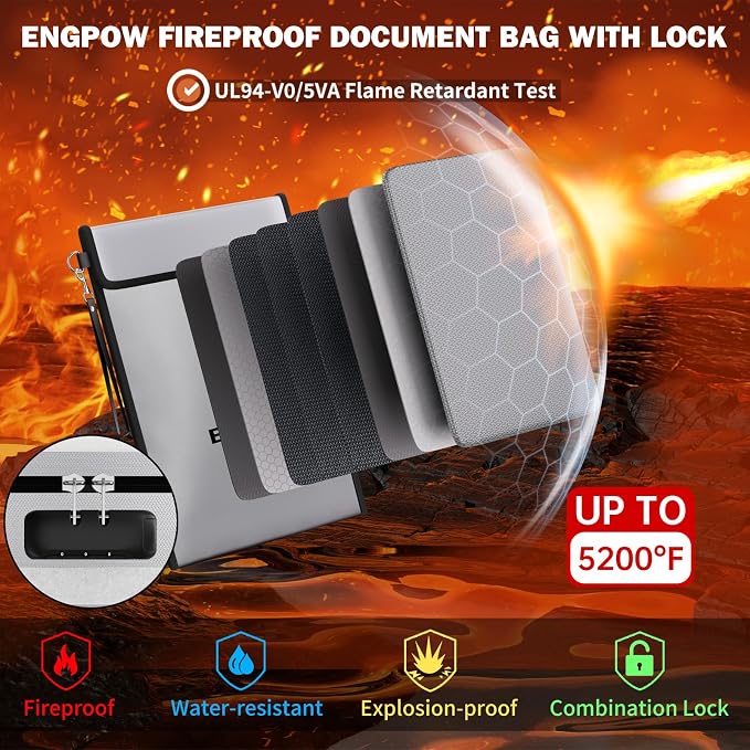 ENGPOW Fireproof Document Bag - Image 2
