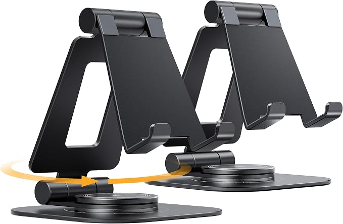 Nulaxy 2-Pack 360 Rotating Phone Stand, Fully Adjustable Foldable Phone Holder by Nulaxy
