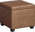 SONGMICS Square Storage Ottoman, Foot Stool Footrest by Unknown