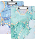 Sooez 2 Pack Clipboard, Colored Cardboard, Hardboard Clip Boards 8.5 x 11 by Sooez