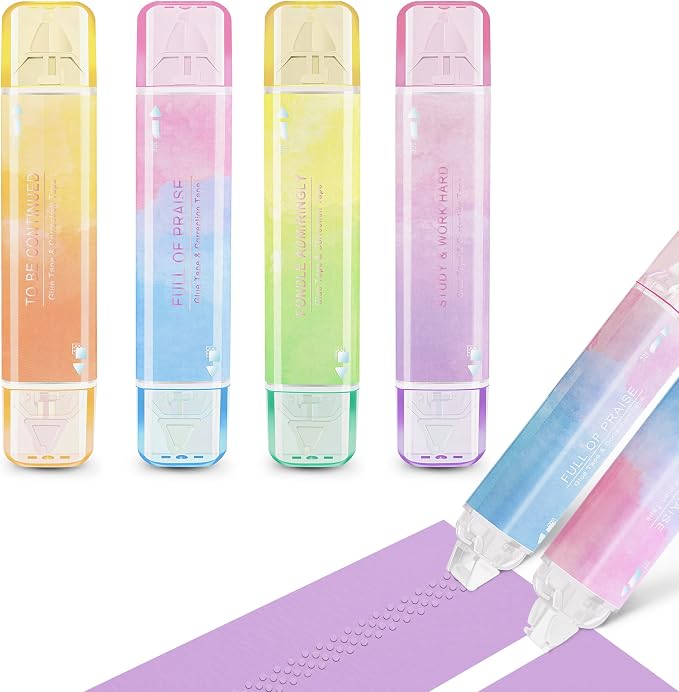 2 in 1 Correction Tape and Double Sided Tape Roller, Cute Quick Dry Japan by BITOSEE