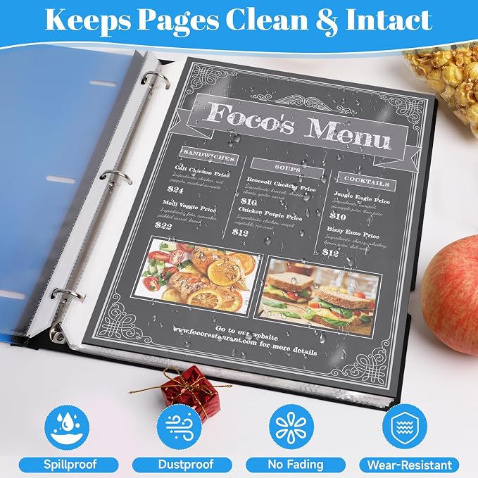 100 Pack Sheet Protectors for 3 Ring Binder - Image 5