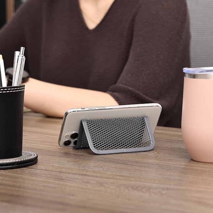 Mr. Pen- Metal Mesh Business Card Holders, 3 Pack, and Business Use, Flat and - Image 6
