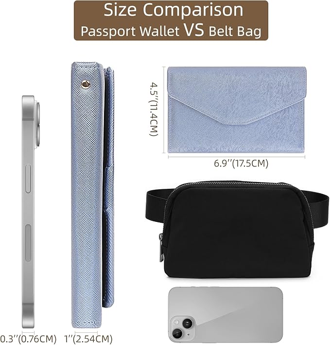 ZOPPEN Mulit-purpose Rfid Blocking Passport Holder Travel Wallet Passport and - Image 4