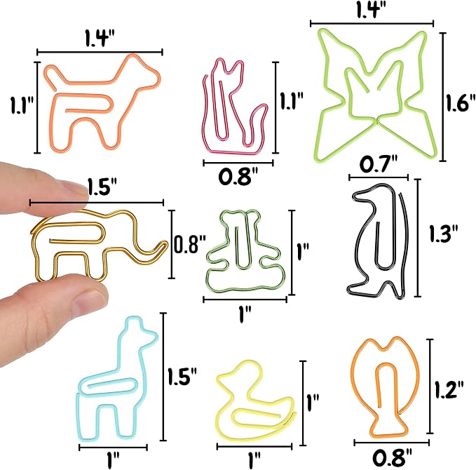 Mr. Pen- Animal Shaped Paper Clips, Cute Paper Clips - Image 2
