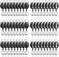 80 Pack Badge Reels Retractable ID Badge Holder by BESARME
