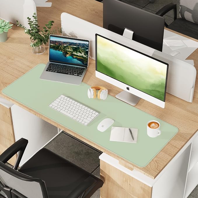 AFIING Leather Desk Pad Protector, Large Desk Mat - Image 8