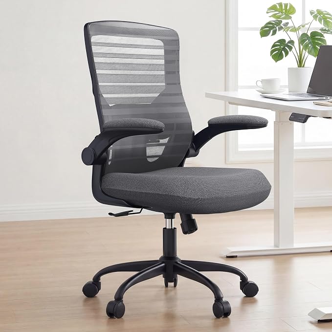 Office Desk Chair for Long Hours & Back Pain Relief – 4“ Thick Molded Foam - Image 2