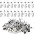 Happy Trees 50 Pcs Metal Badge Clips by HappyTrees