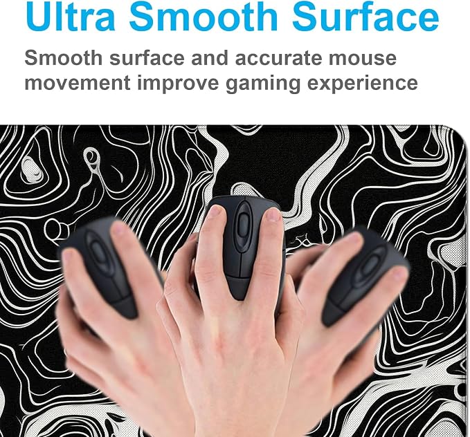 Marble Patterned XL Gaming Mouse Pad, Suitable - Image 5
