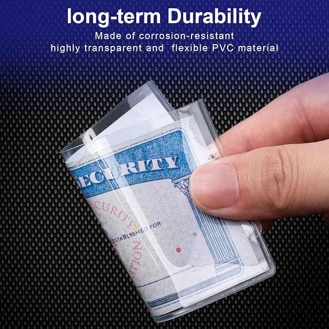 20 Pack Social Security Card Protector Medicare New Credit Card Holder - Image 4
