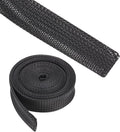 10ft PET Expandable Wire Loom 1 Inch, PET Braided Wire Sleeving Cable by Rebower