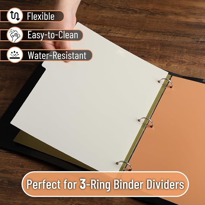 Mr. Pen- Dividers for 3 Ring Binder, 2 Sets, 6 Pack/Set, Binder Dividers - Image 5