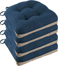 Non Slip Chair Cushions for Dining Chairs Set of 4 Kitchen Chair Cushions by FlyGulls