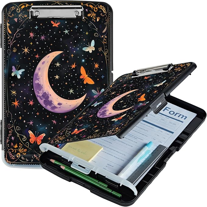 A4 Clipboard with Storage Pen Holder, Clipboards Organizer Nursing Clipboard by Unknown