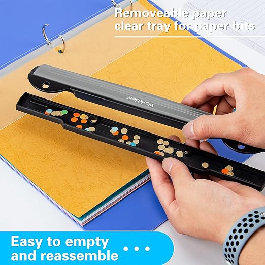 WorkLion 3 Ring Hole Punch for Binder, Portable Puncher, Office Assistant - Image 5