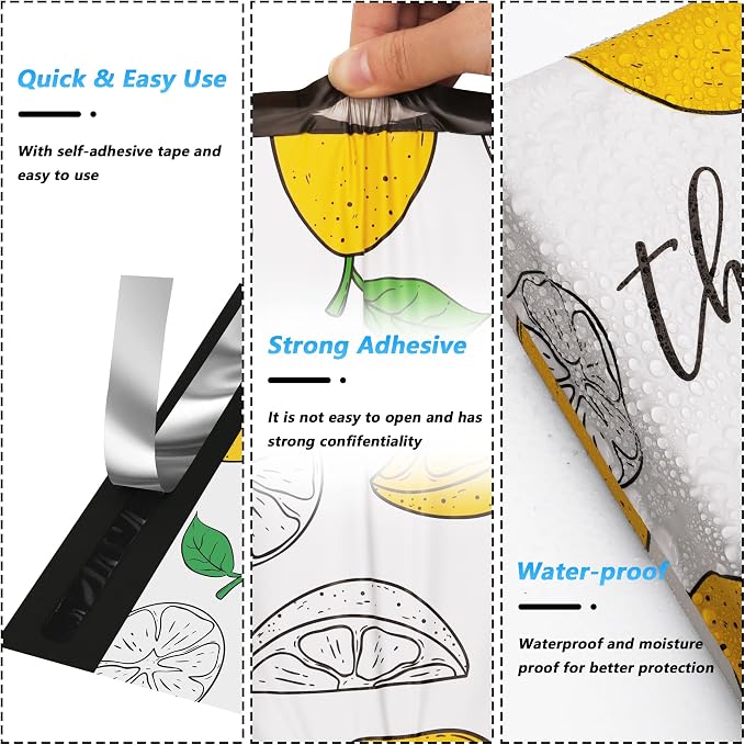 Thank You Poly Mailer 10x13 Inch 100 Pcs, Waterproof and Tear-Resistant - Image 3