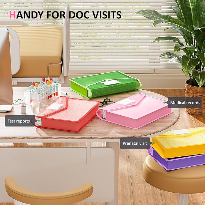 ThinkTex Plastic Expanding File Folders, Transparent Envelopes - Image 7