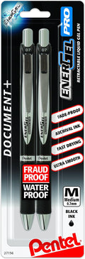 Pentel EnerGel PRO Permanent Gel Pen, Medium Line, Archival and Water-Proof by PentelofAmerica