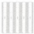 5 PCS 12" Clear Acrylic Ruler Zero-Centering Ruler by BAOFALI