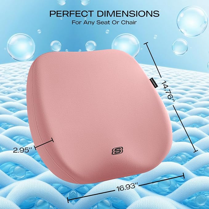 Skechers Seat Cushion Premium Gel & Memory Foam-Office Chair Cushion - Image 4