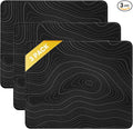 JIKIOU 3 Pack Mouse Pad with Stitched Edge, Portable Size-10.2x8.3in Contour | by JIKIOU