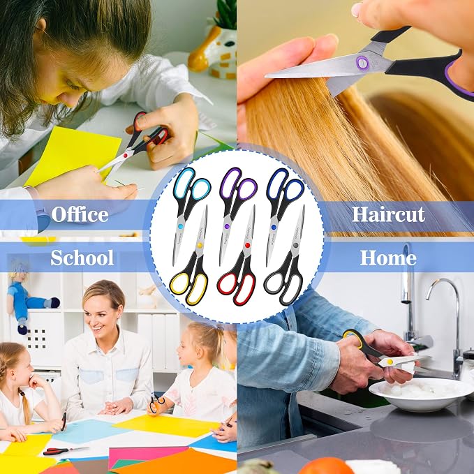 Scissors Set of 24-Pack, High/Middle School Student Teacher, Right/Left Hand - Image 5