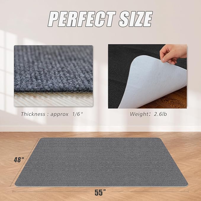 Sycoodeal Office Chair Mat for Hardwood Floor, Office Computer Gaming Chair Mat - Image 3