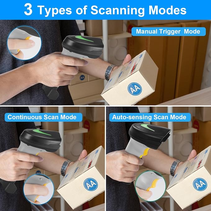 Barcode Scanner Wireless, Onewscan 1D Barcode Reader - Image 6