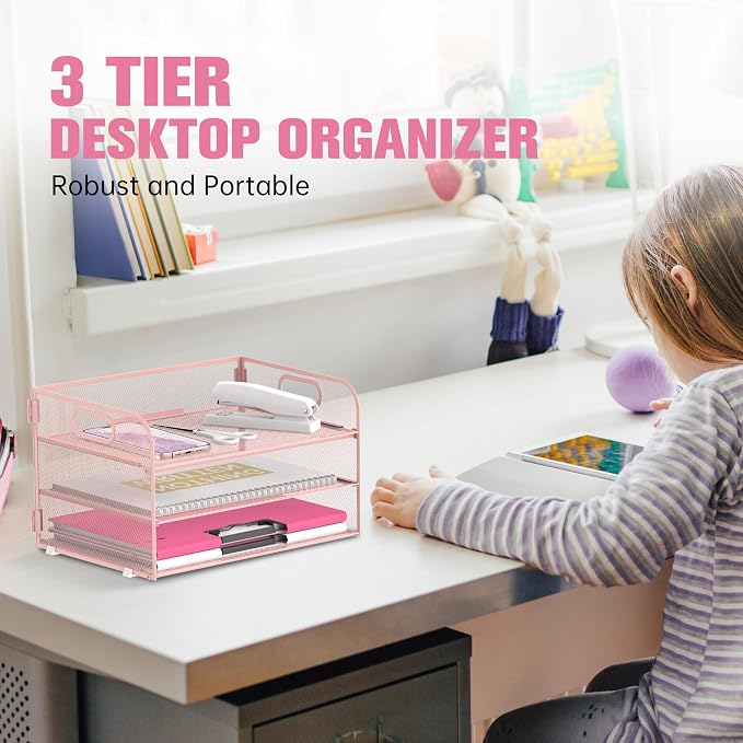 DALTACK 3 Tier Paper Organizer - Image 2