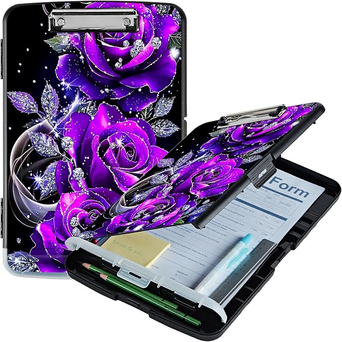 Purple Rose 01 A4 Clipboard by Unknown