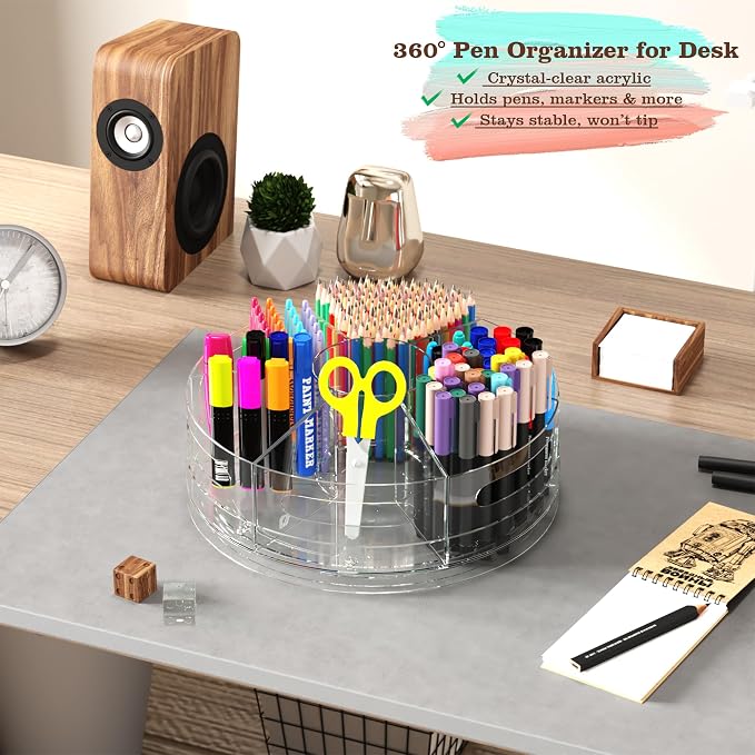 CraftGenes Rotating Organizer, Art Supply Organizer and Marker Organizer - Image 7