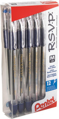 Pentel RSVP Ballpoint Pen, Medium Line, 12 Pack by PentelofAmerica