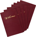 Affrolling 50 Pack 6 x 9 Inch Welcome Pocket Folders Church Visitor Welcome by Affrolling