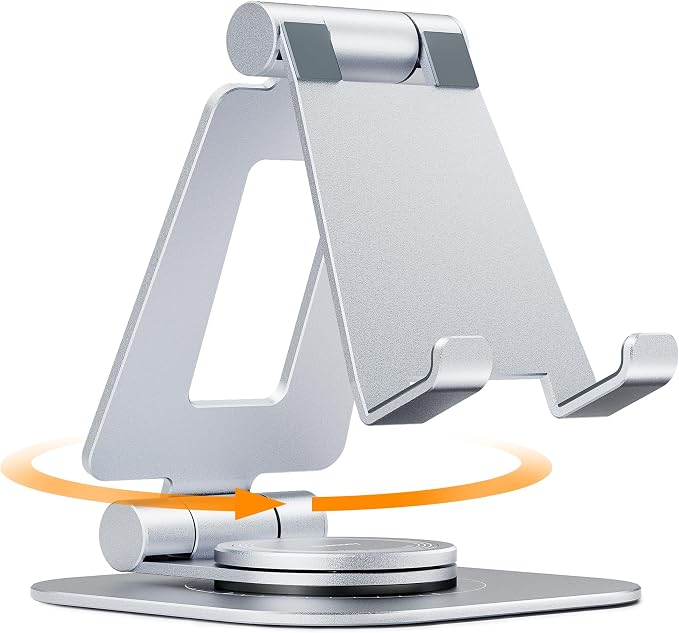 Nulaxy Rotatable Cell Phone Stand, Fully Adjustable Foldable Desktop Phone by Nulaxy