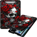 Red Rose Skull A4 Clipboard by Unknown