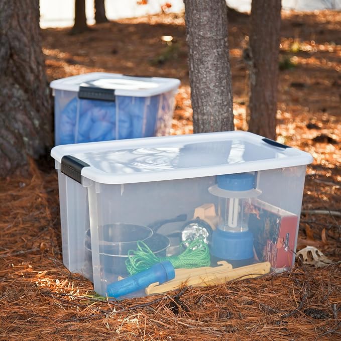 Sterilite 8-Pack 70 Quart Ultra Latch Box, and Closet - Image 4