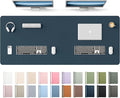 YSAGi Leather Desk Protector, Office Mat, Large Mouse Mat, Non-Slip PU Leather by YSAGi