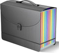 Expanding File Folder/Accordion File Organizer/Portable File Box by Fun+storage