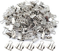 Silver Binder Clips, Mini Paper Clip, Small Paper Clamps 15mm, 100 Pack Micro by YCVIORING