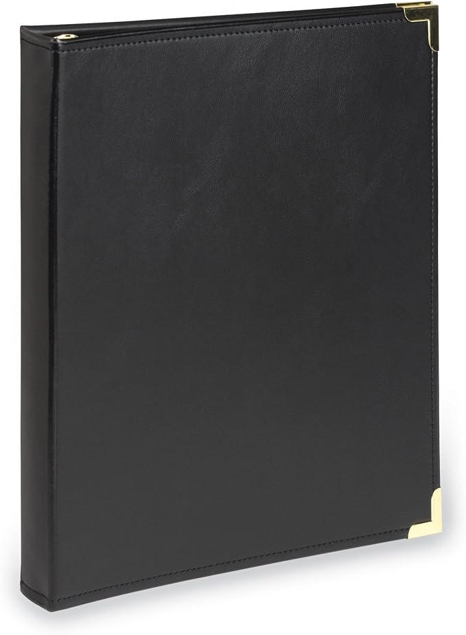 Samsill Classic Collection Leather 3 Ring Binder, Executive Presentation by Samsill