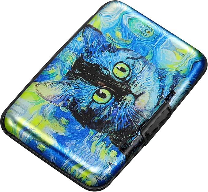 ELFISH Mini RFID Aluminum Wallet Credit Cards Holder Business Card Case Metal by ELFISH
